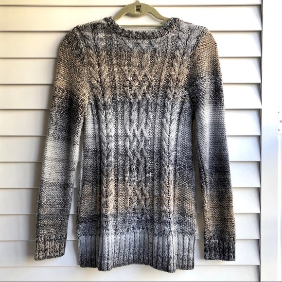 Kensie Ombre Cable Knit Sweater - Picture 3 of 8
